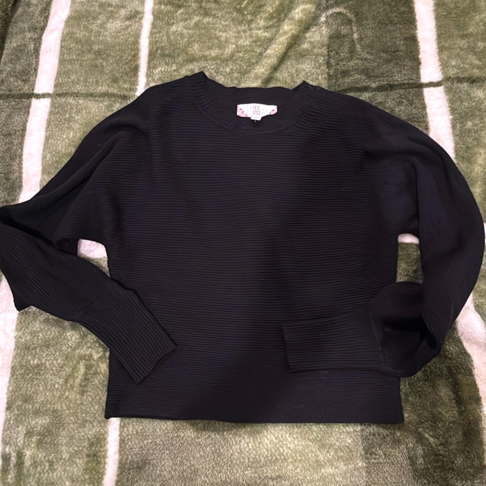 Ribbed knit sweater top